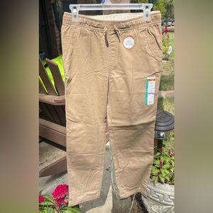 Boys Wonder Nation Tan pull on pants NWT-size L 10-12 Husky